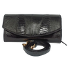 Túi đeo nữ da đà điểu da chân màu đen HD6414