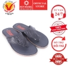 Dép nam Huy Hoàng da cá sấu màu đen HD7219