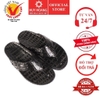 Dép nam Huy Hoàng da cá sấu kiểu kẹp màu đen HD7233 (M)