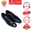Giày nam da đà điểu màu đen HD7401