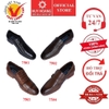 Giày tây nam Huy Hoàng da bò màu nâu đỏ HD7504