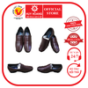 Giày tây nam Huy Hoàng da trơn mũi vuông màu nâu HD7507-B