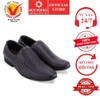 Giày tây Huy Hoàng da bò xỏ chân màu đen HD7706