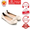 Giày nữ búp bê Huy Hoàng da bò màu kem HD7914