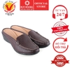 Giày Huy Hoàng sabo nữ da bò màu nâu đất HD7937
