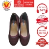 Giày nữ Huy Hoàng da bò 3P da trơn màu nâu đất HD7954