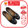 Giày mọi nữ Huy Hoàng da bò đế 5P màu đen HD7966