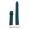 Dây đồng hồ da bò nhiều size màu xanh lá HD8103-17-31