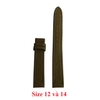Dây đồng hồ da bò nhiều size màu rêu HD8109-23-37