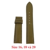 Dây đồng hồ da bò nhiều size màu rêu HD8109-23-37