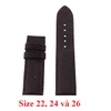 Dây đồng hồ da bò nhiều size màu nâu đen HD8112-26-40