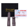Dây đồng hồ da cá sấu nhiều size màu đen, nâu đất, vàng bò, nâu đỏ HD8201-06-26-77-81