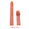 Dây đồng hồ da cá sấu nhiều size màu vàng bò HD8203-08-28