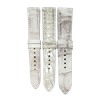 Dây đồng hồ da cá sấu size 18, 20, 22 màu bạch tạng HD8296-97