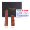 Dây đồng hồ da đà điểu size 16, 18, 20 màu vàng bò HD8403