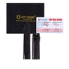 Dây đồng hồ da đà điểu size 22, 24, 26 màu đen HD8409