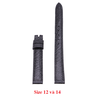 Dây đồng hồ da đà điểu nhiều size màu đen HD8401-09-17-35-44-53