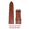 Dây đồng hồ da đà điểu nhiều size màu nâu đỏ HD8407-15-23-38-47-56