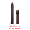 Dây đồng hồ da đà điểu nhiều size màu nâu đất HD8402-10-18-37-46-55