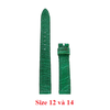 Dây đồng hồ da đà điểu nhiều size màu xanh lá HD8405-21-42-60-62-64