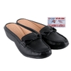 Giày Huy Hoàng sabo nữ da bò màu đen HD7936