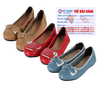 Giày trẻ em nữ Huy Hoàng da bò màu da, đỏ, xanh HD7860-61-62