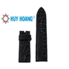 Dây đồng hồ da cá sấu 2 mặt da size 22, 24, 26 màu đen HD8281