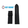 Dây đồng hồ da đà điểu da bụng size 22, 24, 26 màu đen HD8444