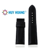Dây đồng hồ da bò Huy Hoàng size 22, 24, 26 màu đen HD8129