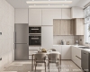 Bàn Ăn 4 Ghế Mặt Đá Đẹp 2070S
