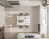 Bàn Ăn 4 Ghế Mặt Đá Đẹp 2070S