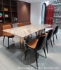 Bàn Ăn 6 Ghế Cao Cấp Hiện Đại 2645S - mặt đá vân mây sang trọng, thiết kế sang trọng, thời thượng