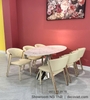 Bàn Ăn 6 Ghế Mặt Đá Cao Cấp 2519S