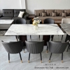 Bàn Ăn 6 Ghế Mặt Đá Chân Inox 2898S