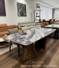 Bàn Ăn Chân Gỗ Ash Mặt Đá Hiện Đại 2546S
