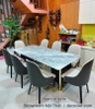 Bàn Ăn Mặt Đá 8 Ghế Hiện Đại 2496S