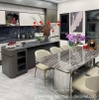 Bàn Ăn Mặt Đá Cẩm Thạch 8 Ghế 2672S