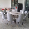 Bàn Ăn Tròn Xoay 10 Ghế 1m6 2857S