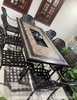 Bàn Ghế Nhôm Đúc 8 Người 2076T hiện đại