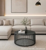 Bàn Sofa Mặt Đá Chân Sắt 494S