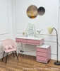 Bàn Trang Điểm Hiện Đại 148S màu hồng pastel cho phòng ngủ nữ tính