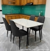 Bộ Bàn Ăn 4 Ghế Mặt Đá 1m2 2493S