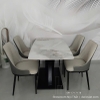 Bộ Bàn Ăn 4 Ghế Mặt Đá 2872S thiết kế nhỏ gọn cho căn hộ chung cư, nhà phố