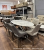 Bộ Bàn Ăn 8 Ghế Mặt Đá Oval 2400S