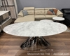 Bộ Bàn Ăn 8 Ghế Mặt Đá Oval 2400S