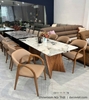 Bàn Ăn 6 Ghế Mặt Đá Chân Gỗ 2610S