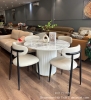 Bộ Bàn Ăn Tròn 4 Ghế Hiện Đại 2862S cho nhà phố, chung cư nhỏ sang trọng