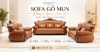 Bộ Sofa Gỗ Mun Phòng Khách 1185T