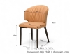 Ghế Ăn Bọc Da Chân Sắt 435S