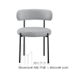 Ghế Ăn Bọc Vải Đẹp 449S
